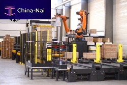 Robotic palletizer palletmultiplefor logistics