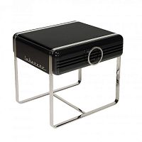 Contemporary side table DOLCE VITA : 29060stainless steelrectangularwith drawer