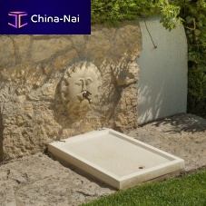 Rectangular shower base DOMUS above floorconcretegarden