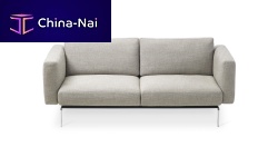 Contemporary sofa 1424 SMARTfabricleatherbeige