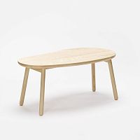 Contemporary bench Pebbleashwithout backrestwithout armrests