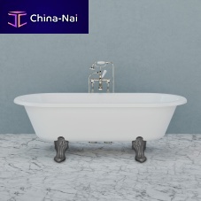 Oval bathtub LB 8643with legsclassiccomposite