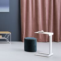 Contemporary side table TEOaluminumlacquered metal baserectangular