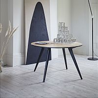 Contemporary dining table WALDRONoakwalnutcast aluminum