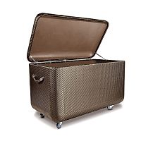 Contemporary chest LA MALLEgardenthermo-lacquered aluminumresin wicker
