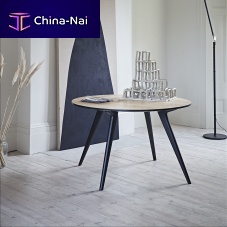 Contemporary dining table WALDRONoakwalnutcast aluminum