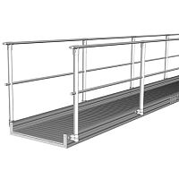 Aluminum footbridge SECURITOIT® STD