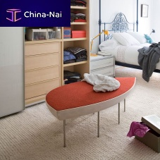 Contemporary upholstered bench KONOHAwoolwoodensteel