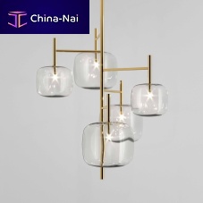 Pendant lamp HYPERIONmetalblown glasscontemporary