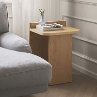 Contemporary side table Ismooakoak basewith storage compartment