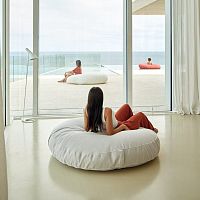 Round garden bed MARIAsinglecontemporaryupholstered