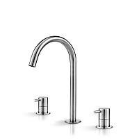 Double-handle washbasin mixer tap DEC202countertopstainless steelbathroom