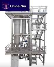 Thin-film evaporator thermalwiped filmprocess