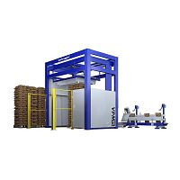 Low level infeed palletizer VPM-5with stackerbaghandling