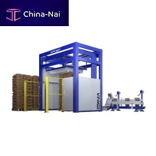 Low level infeed palletizer VPM-5with stackerbaghandling