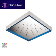 Ceiling-mounted shower head CAQ57squarerainwith built-in light