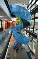 Metal railing INFILLperforated sheet metalindoorfor stair
