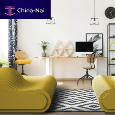 Unique design bench PULSEpolyesterPETwith backrest