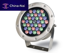 Surface mounted spotlight ARCSOURCE 36LEDroundsteel