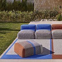 Contemporary pouf Mangas OutdoorPETfoamsquare