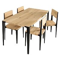 Contemporary table TAUmetalelmmetal base