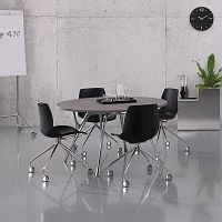 Contemporary table PEGASO CEMENTO compositecast aluminum baserectangular