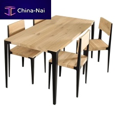Contemporary table TAUmetalelmmetal base