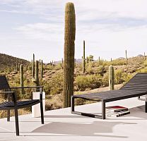 Contemporary armchair EOSaluminumstackablegarden
