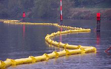 Pollution control boom inflatableriver