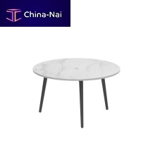 Contemporary side table STYLETTOteakceramiclava stone