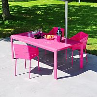Contemporary table BIRDaluminumaluminum baserectangular
