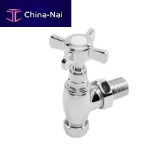 Wall-mounted shut-off valve V4 chromed metalbrassbathroom