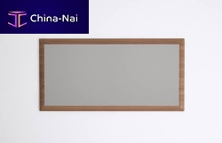 Wall-mounted bathroom mirror EL02contemporaryrectangularwooden