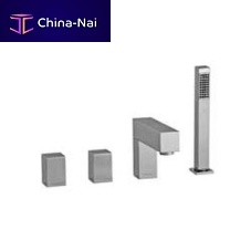 Double-handle shower mixer tap ANTONIO MIRO BAO: 039 503 110for bathtubdeck mountedchromed metal