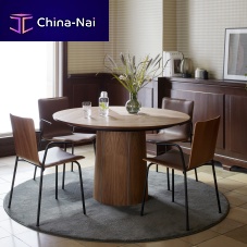 Contemporary dining table #33oakwalnutlaminate