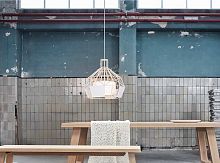 Pendant lamp SATORIwoodenoriginal designcorded