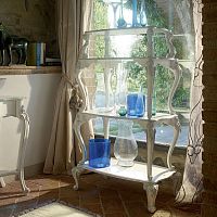Classic shelf lacquered woodbathroom