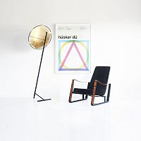 Floor-standing lamp RFLsteelacrylicleather