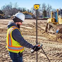 Multi-axis positioning system tripodfor construction equipmentsmart