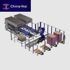 Robotic palletizer for eggsautomaticfor the food industry
