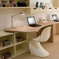 Free-standing desk 7001contemporarywoodenstraight