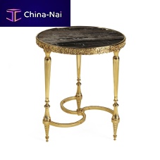 Classic side table T176/Smarblebrass basegold plated base