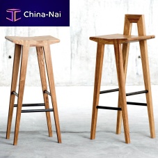 Contemporary bar stool GRABLE oak