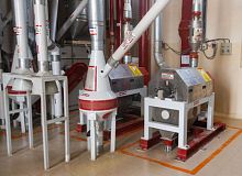 Cereal production line for the food industry