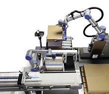 Articulated depalletizer COBOT DPCroboticfor tubes