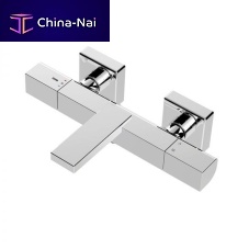 Double-handle shower mixer tap 60210600/60215600for bathtubwall-mountedthermostatic