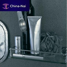 Wall-mounted shelf TOURNAMENT: TOU-185A-C/Pcontemporarychromed metalglass