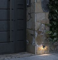 Recessed wall light fixture UVELEDroundIP44