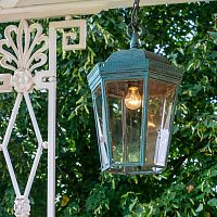 Pendant lamp BENTWORTH copperglasstraditional