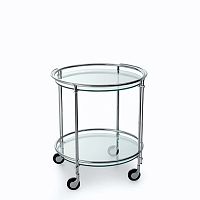 Commercial service trolley RIKIhomechrome-plated brassglass